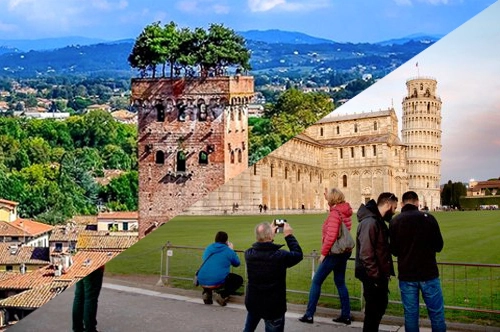 Tour de Lucca y Pisa con degustación de pastel buccellato